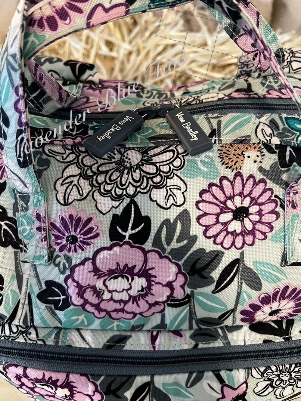 VERA BRADLEY Penelope’s Garden Convertible Ripstop Laptop Backpack Diaper Floral - Picture 3 of 15